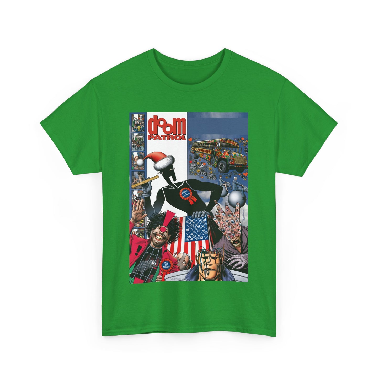 Doom Patrol T-Shirt - Brian Bolland Art - Mr Nobody For President - DC Comics/Vertigo Cover Artwork