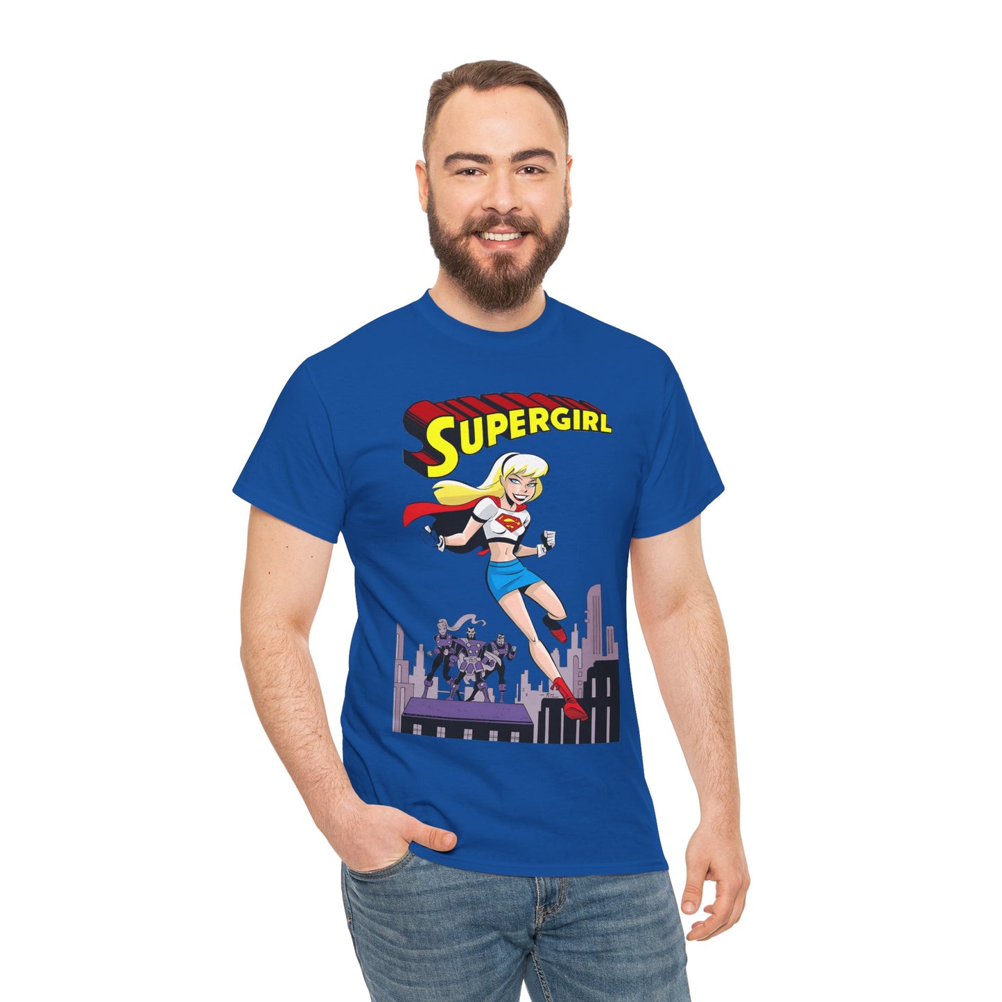 Supergirl T-Shirt - Bruce Timm Art - DC Comics Animated Series 1990s - Kara, Superman's Cousin