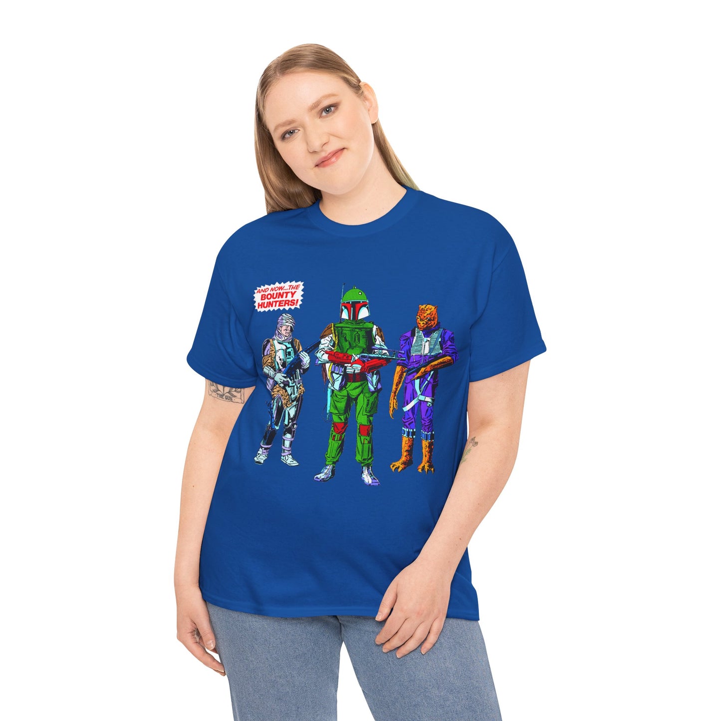 Boba Fett, Bossk, Dengar T-Shirt - Star Wars Bounty Hunters from Empire Strikes Back - Marvel Comics 1980s Art - Alternate Colors