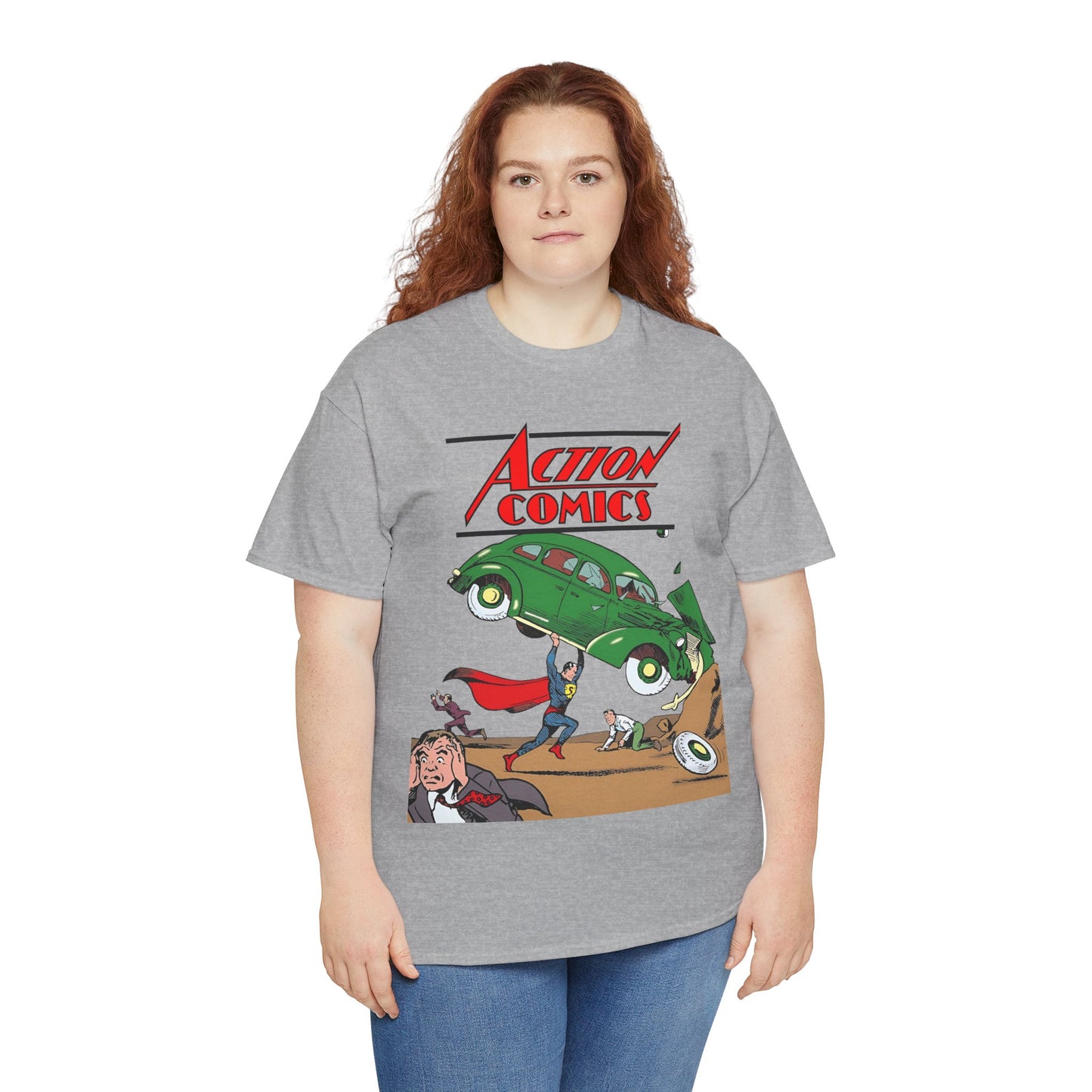 Superman T-Shirt - Action Comics #1 Cover Art - Clark Kent, Metropolis - DC Comics Key Image - Golden Age
