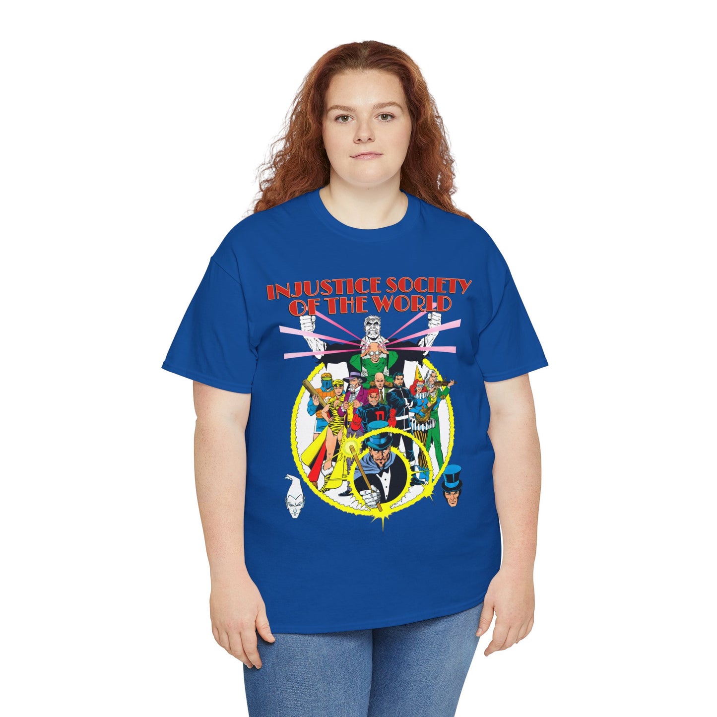 Injustice Society of America T-Shirt - George Perez Art - Justice Society/JSA Foes - Solomon Grundy, Huntress, Per Degaton, The Shade, Vandal Savage - DC Comics - Golden Age