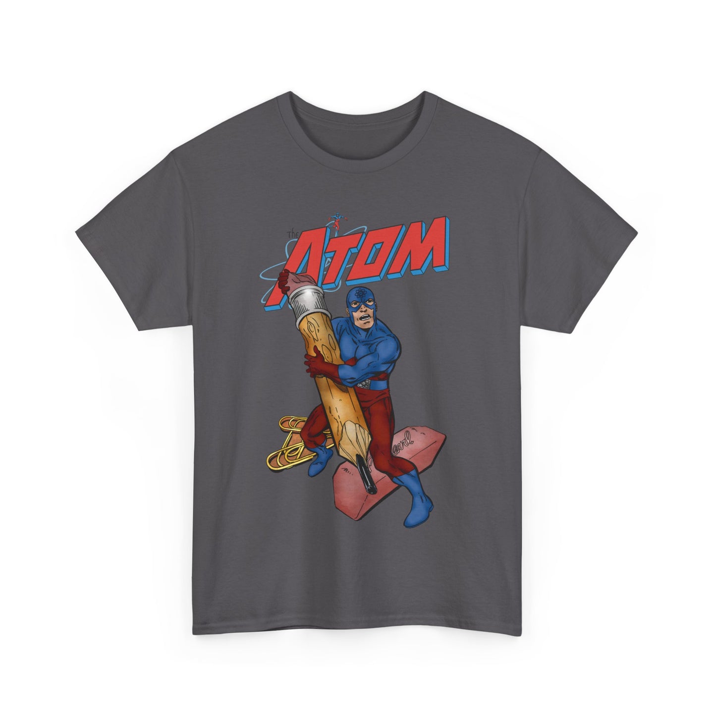 Atom T-Shirt - John Byrne Art - Ray Palmer, Justice League Member - Professor at Ivy University - DC Comics