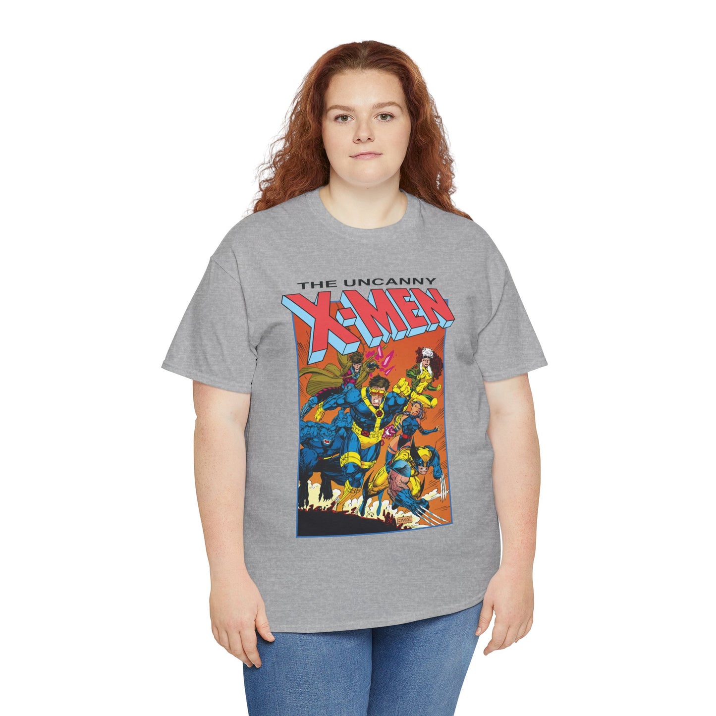 Uncanny X-Men T-Shirt - Jim Lee Art - Cyclops, Wolverine, Gambit, Rogue, Psylocke, Beast - Marvel Comics Mutants