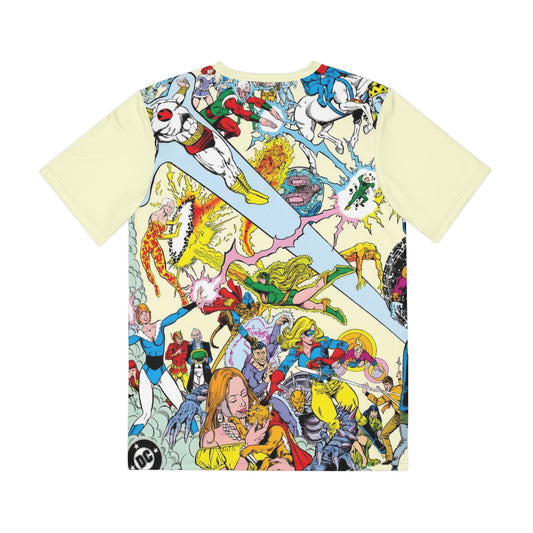 Who's Who in the DC Universe All Over Print Tee (Polyester) - George Perez Art - Lightning Lad, Lois Lane, Looker - #13 Cover Art - DC Comics