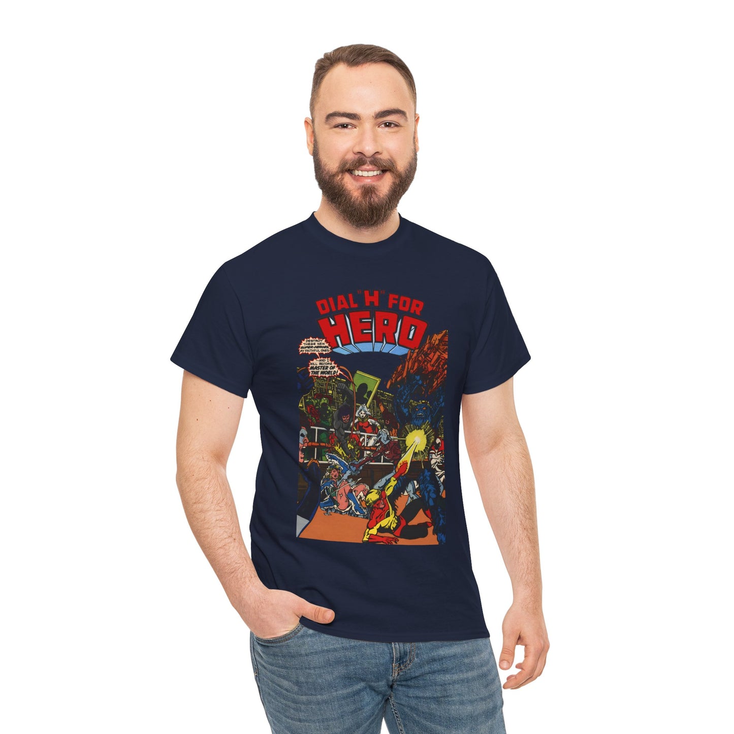 Dial "H" For Hero T-Shirt - George Perez Art - Chris King and Vicki Grant - Adventure Comics Series - DC Comics