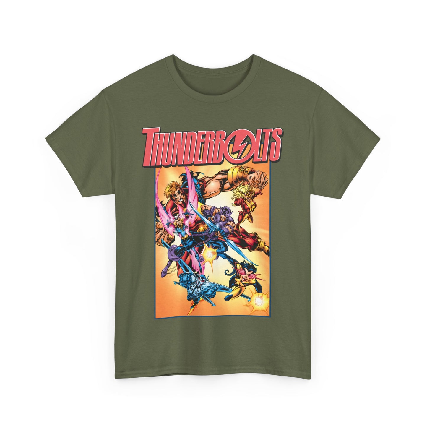 Thunderbolts T-Shirt - Mark Bagley Art - Hawkeye, Songbird - Marvel Comics - Avengers Connection