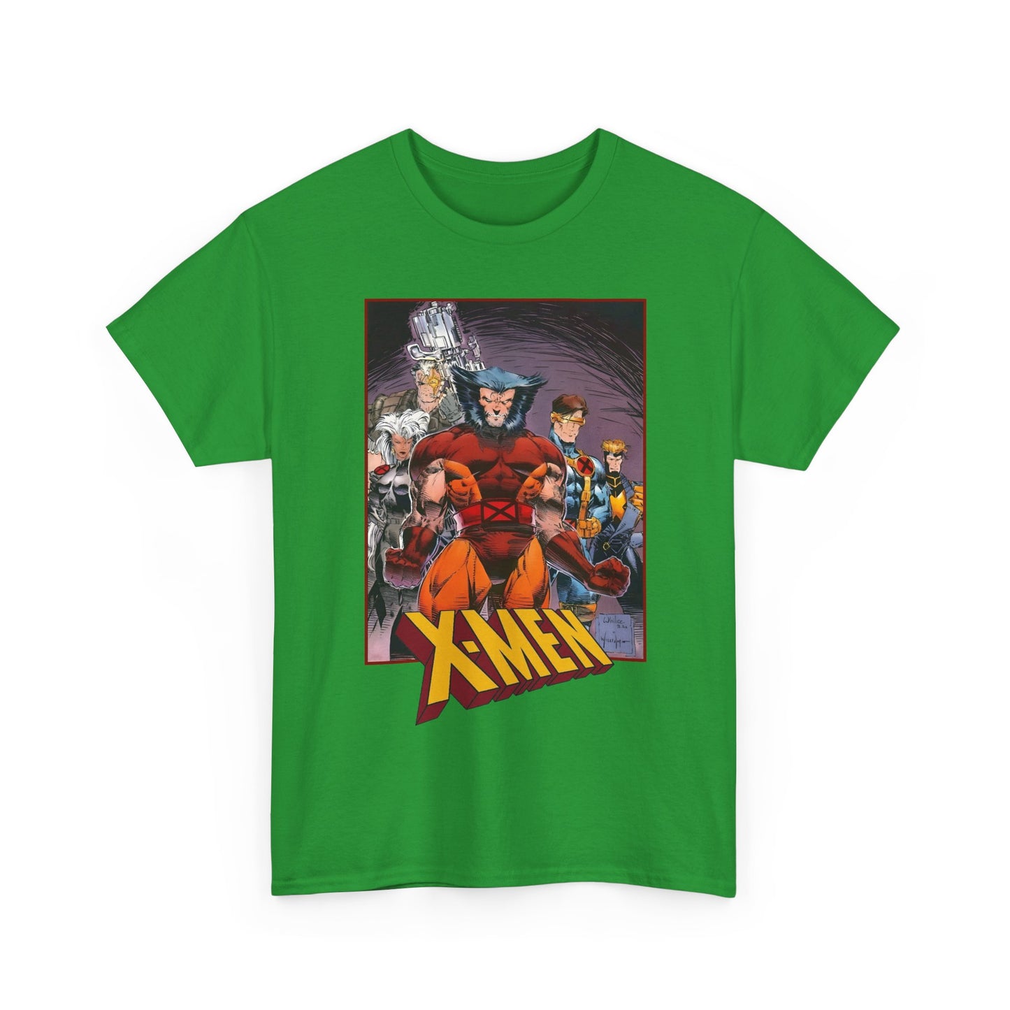 X-Men T-Shirt - While Portacio Art - Wolverine, Cyclops, Storm, Cable, Havok - Marvel Comics