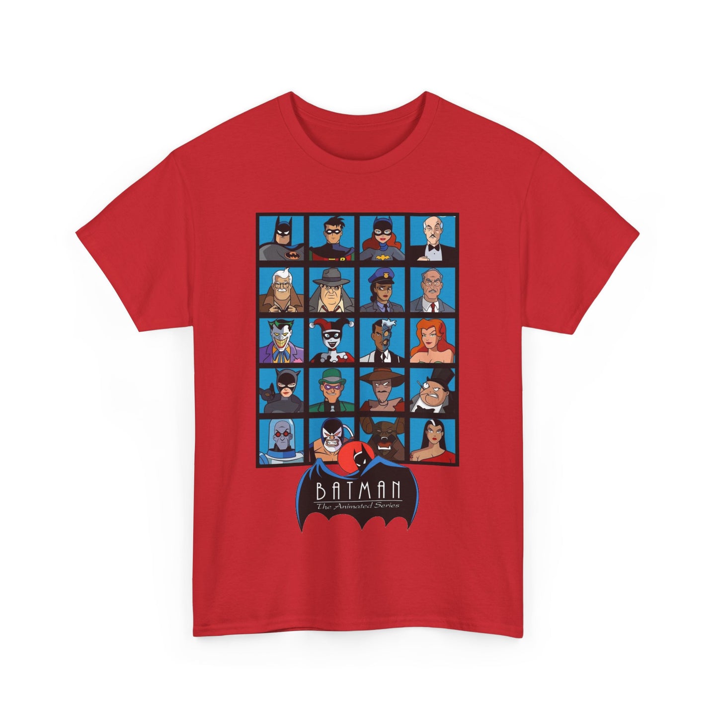 Batman T-Shirt - Animated Series - Harley Quinn, Batgirl, Joker, Bane, Robin, Two-Face, Catwoman, Riddler - Classic TV Cartoon Series