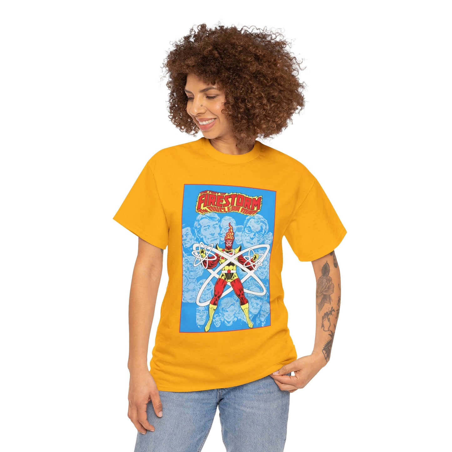 Fury of Firestorm T-Shirt - Pat Broderick Art - The Nuclear Man, Ronnie Raymond - JLA Member - DC Comics