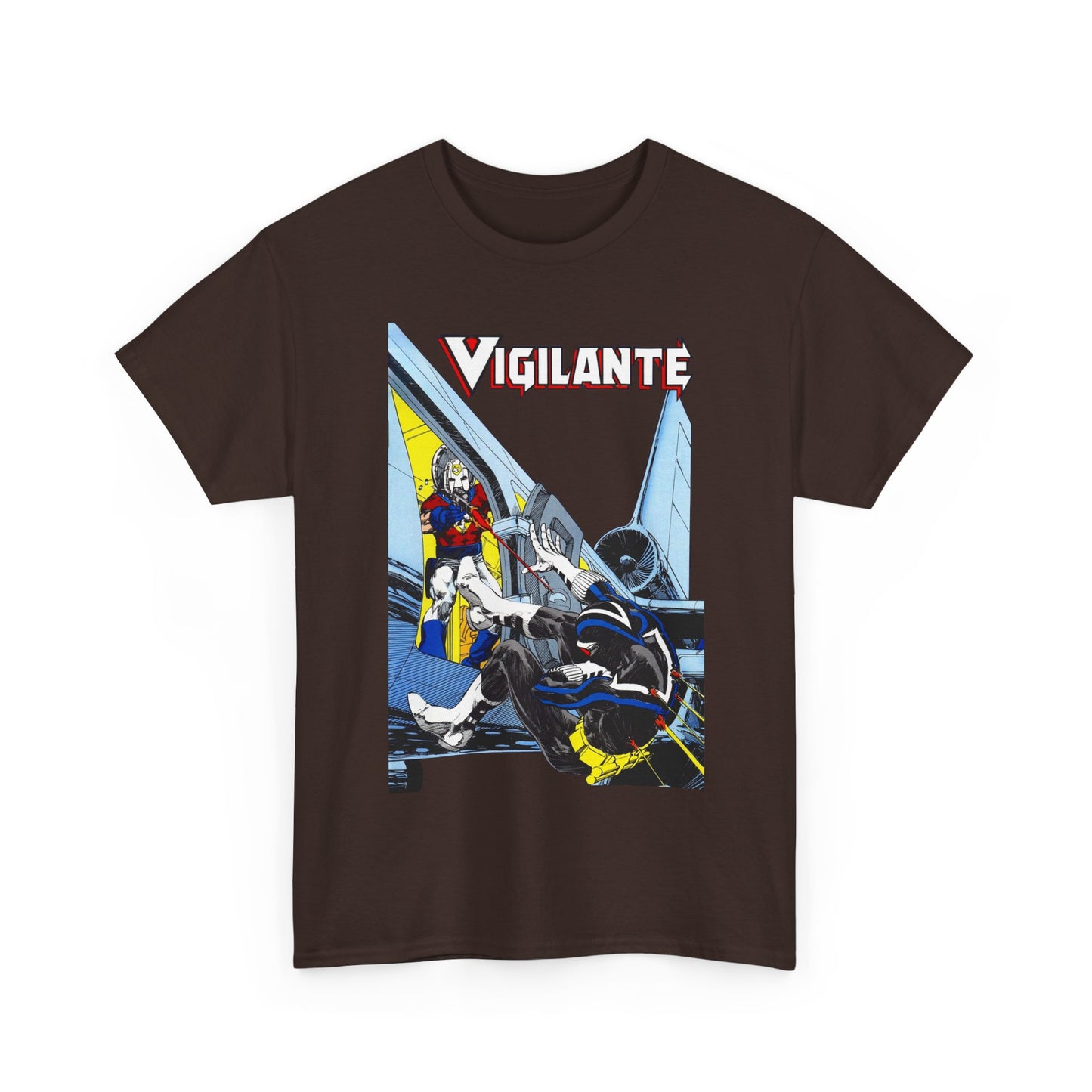 Vigilante Vs Peacemaker T-Shirt - Mike Grell Art - Adrian Chase - DC Comics