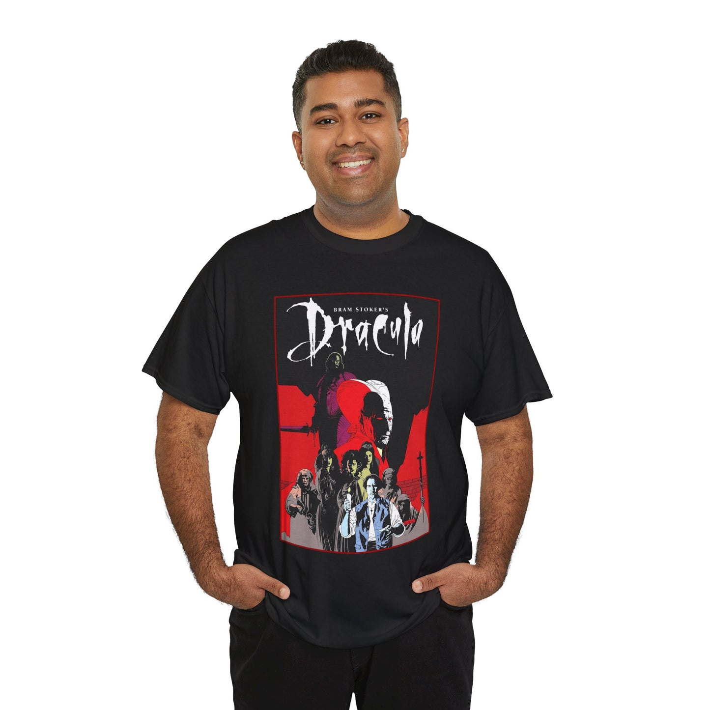 Bram Stoker's Dracula T-Shirt - Mike Mignola Art - Francis Ford Coppola Movie - Mina Murray, Jonathan Harker