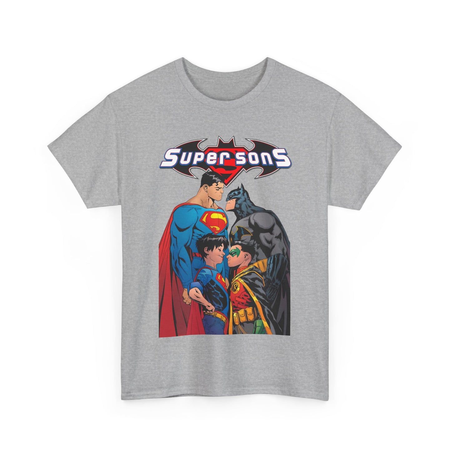 Super Sons T-Shirt - Jorge Jimenez Art - Superman, Batman, Jon Kent, Damian Wayne - DC Comics - Sons of Superman & Batman