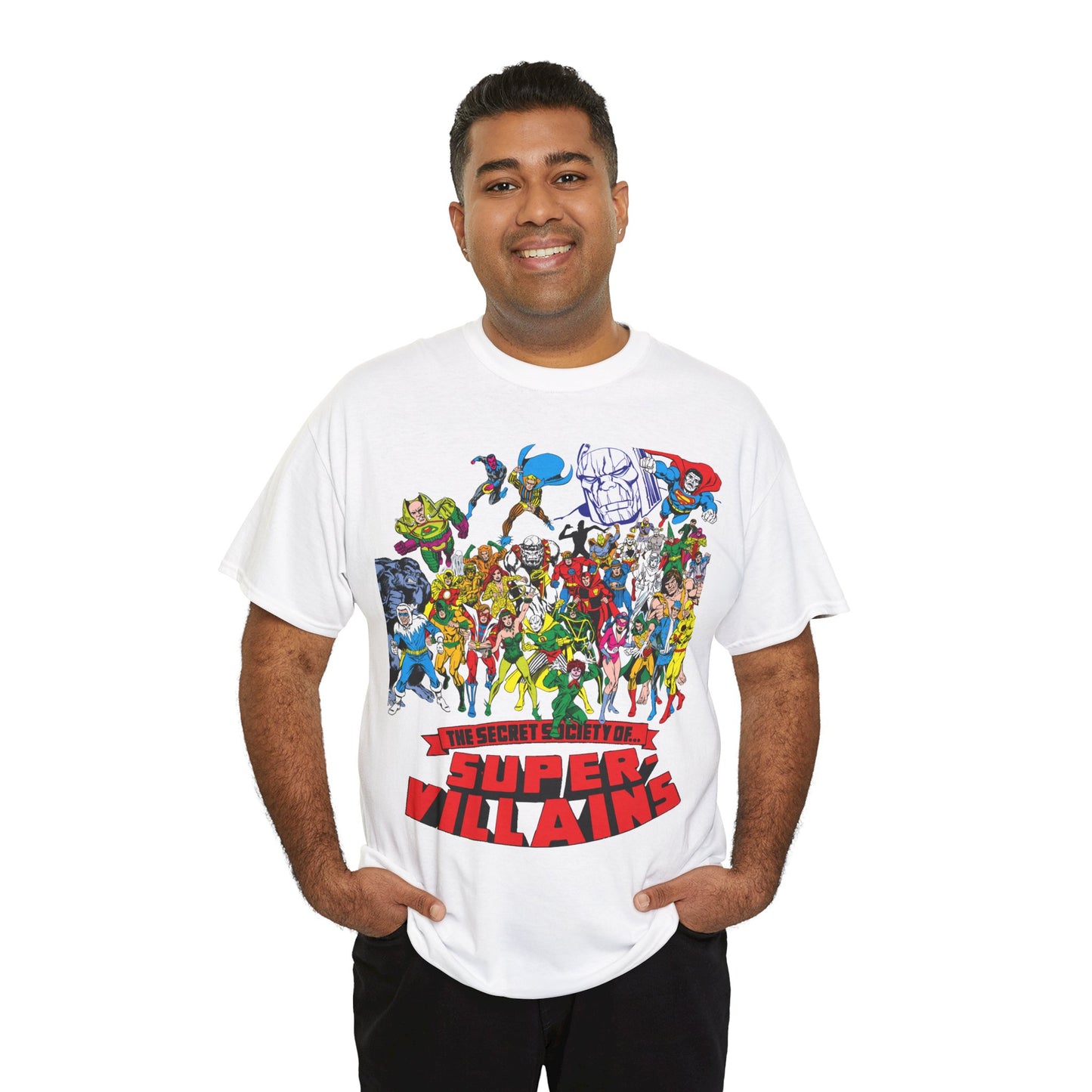 Secret Society of Super-Villains T-Shirt - DC Comics - SSOSV - Luthor, Grodd, Darkseid, Sinestro, Poison Ivy, Mirror Master
