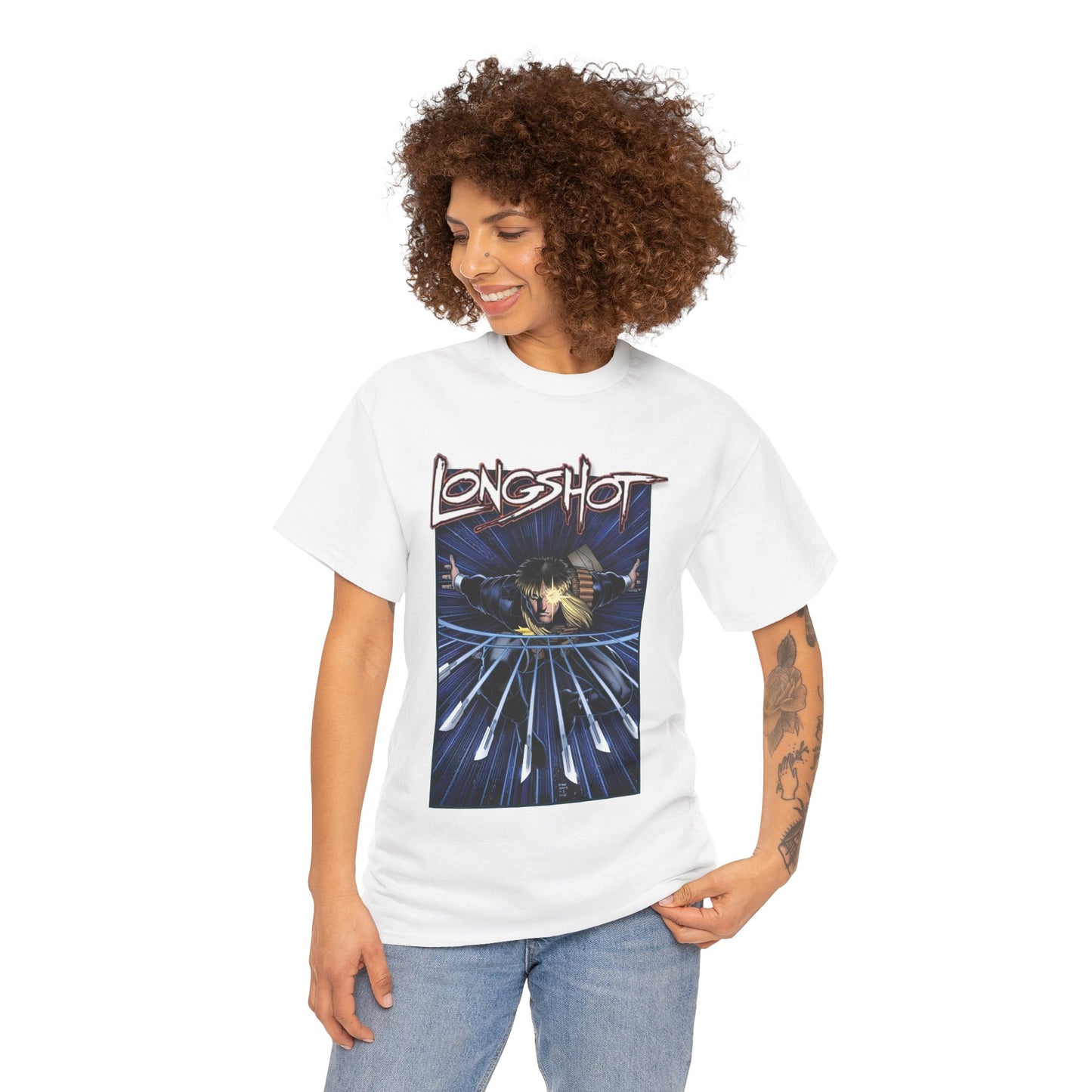 Longshot T-Shirt - Arthur Adams Art - Marvel Comics - Uncanny X-Men - Mojoverse Mutant - Popular 1980s Character