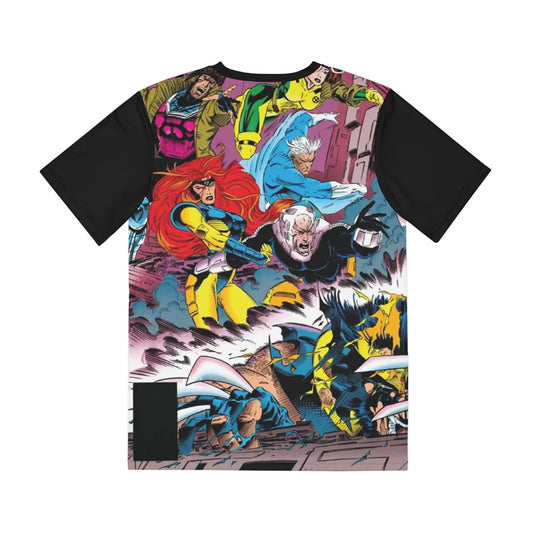 X-Men All Over Print Tee (Polyester) - Andy Kubert Art - Magneto, Wolverine - #25 Cover - Marvel Comics