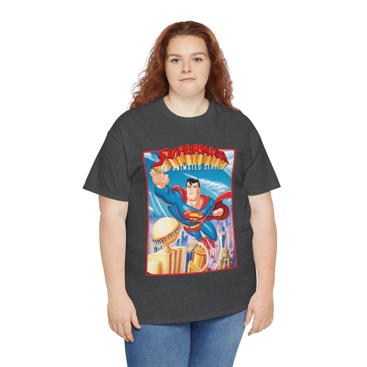 Superman The Animated Series T-Shirt - DC Comics - WB Cartoon 1990s - Metropolis - Man of Steel - Daily Planet