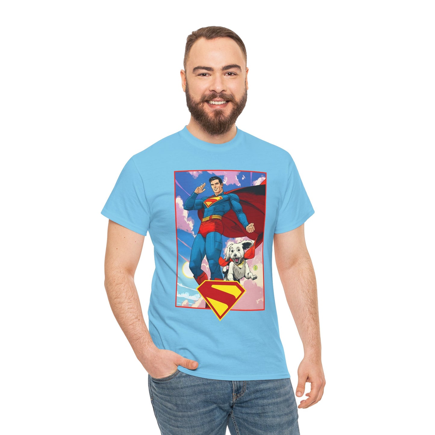 Superman & Krypto T-Shirt - DC Comics - New James Gunn Movie 2025 - Dan Mora Art - Man of Steel