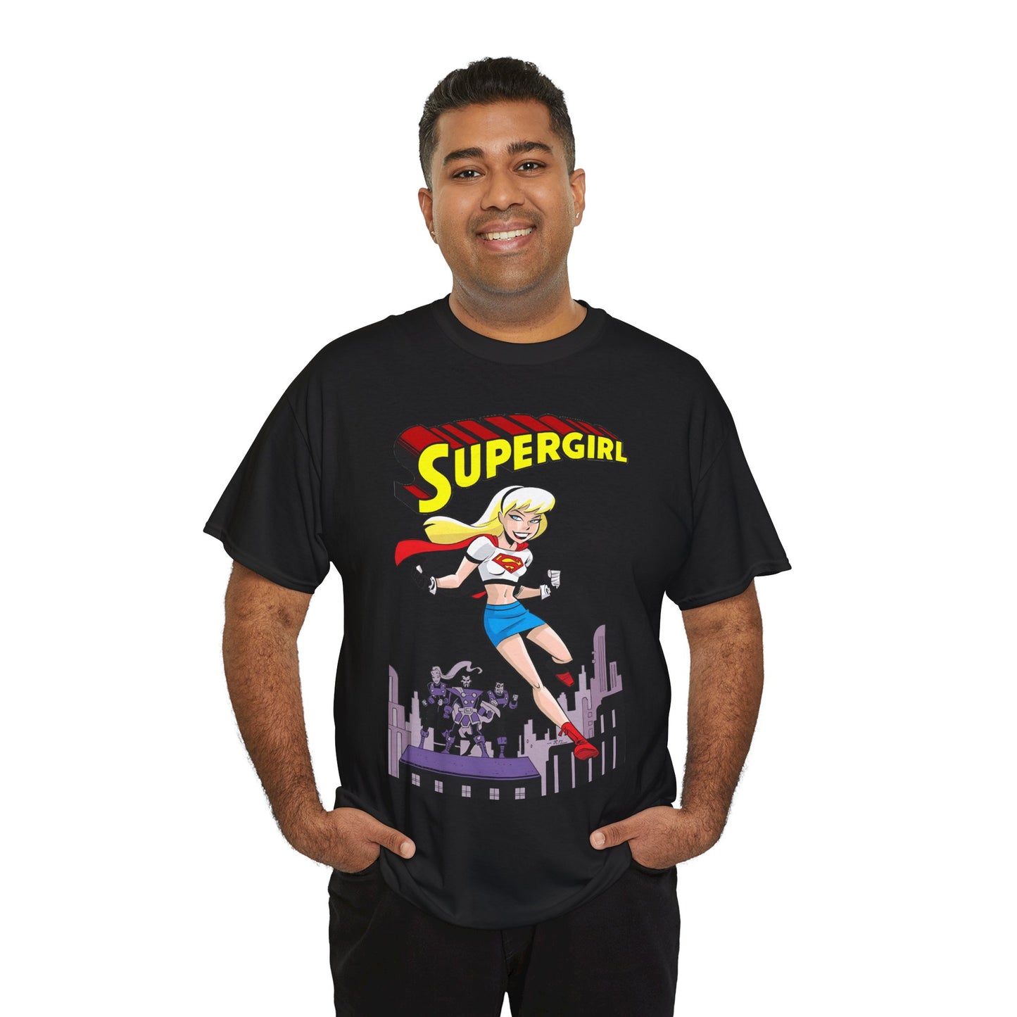Supergirl T-Shirt - Bruce Timm Art - DC Comics Animated Series 1990s - Kara, Superman's Cousin