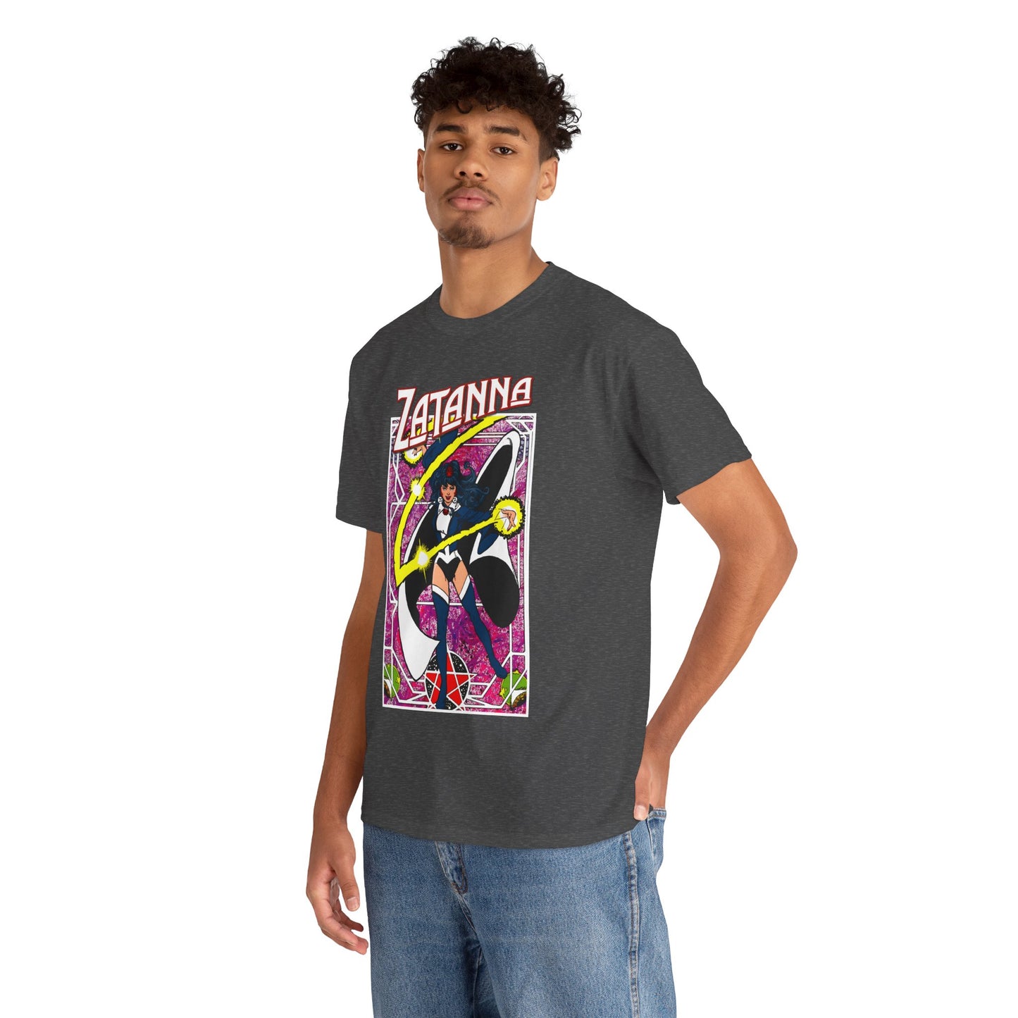 Zatanna T-Shirt - George Perez Postcard Art - Justice League Magic Member - JLA Satellite Era - DC Comics