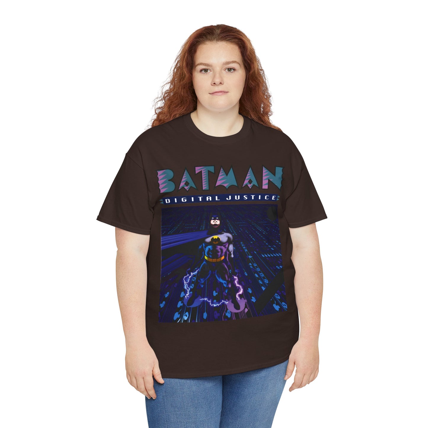 Batman Digital Justice T-Shirt - Pepe Moreno Computer Generated Art - Graphic Novel - Gotham City, Bruce Wayne - DC Comics