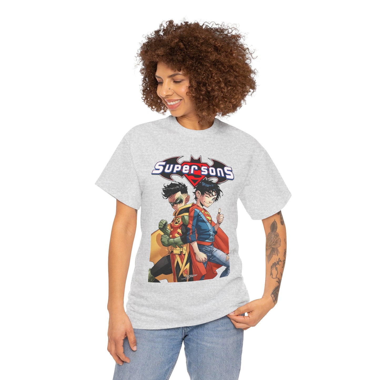 Super Sons T-Shirt - Jorge Jimenez Art - Superboy & Robin - Jon Kent & Damian Wayne - DC Comics - Sons of Superman & Batman