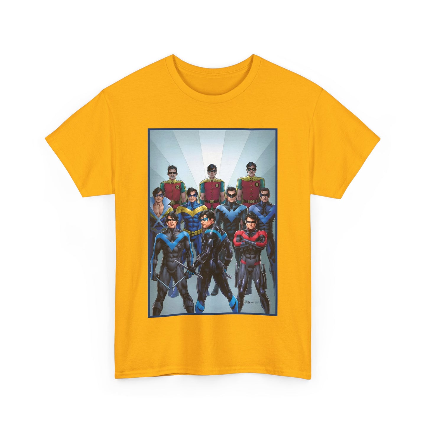 Nightwing Through the Ages T-Shirt - Nicola Scott Art - Dick Grayson, Robin the Boy Wonder - Batman Sidekick - New Teen Titans Leader - DC Comics