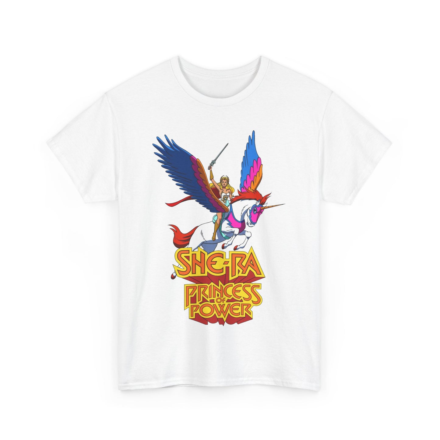 She-Ra & Swiftwind T-Shirt - Adora, Princess of Power, POP - Beloved Filmation Cartoon from the 1980s - He-Man Connection - Etheria - Fighting Hordak and the Evil Horde