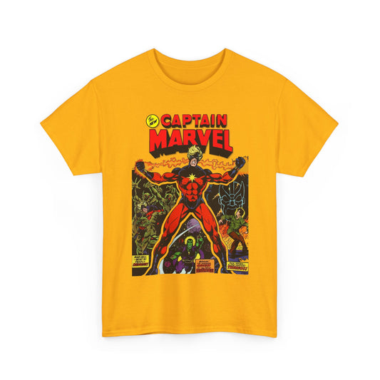 Captain Marvel T-Shirt - Jim Starlin Art - Thanos - Drax the Destroyer - Issue #32 Cover Art