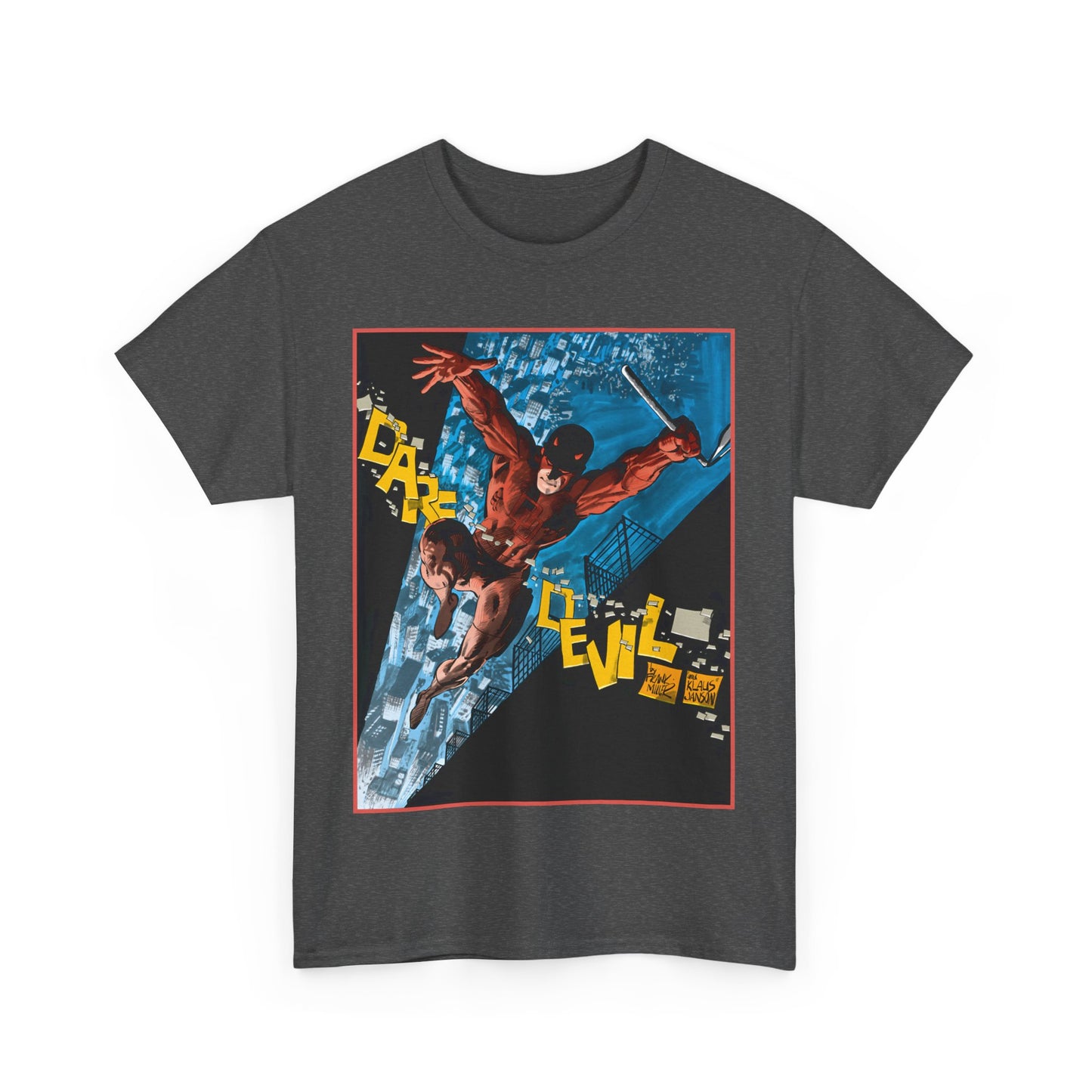 Daredevil T-Shirt - Frank Miller & Klaus Janson Art - The Man With No Fear - Hell's Kitchen - Marvel Comics