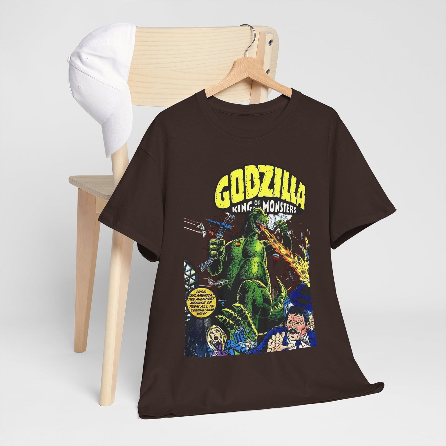 Godzilla T-Shirt - King of the Monsters - 1970s Comic Series - Marvel Comics - Bronze Age Monster Comic