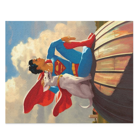 Superman & Krypto 500 Piece Puzzle - DC Comics - Man of Steel - 2025 Movie - Smallville, Metropolis