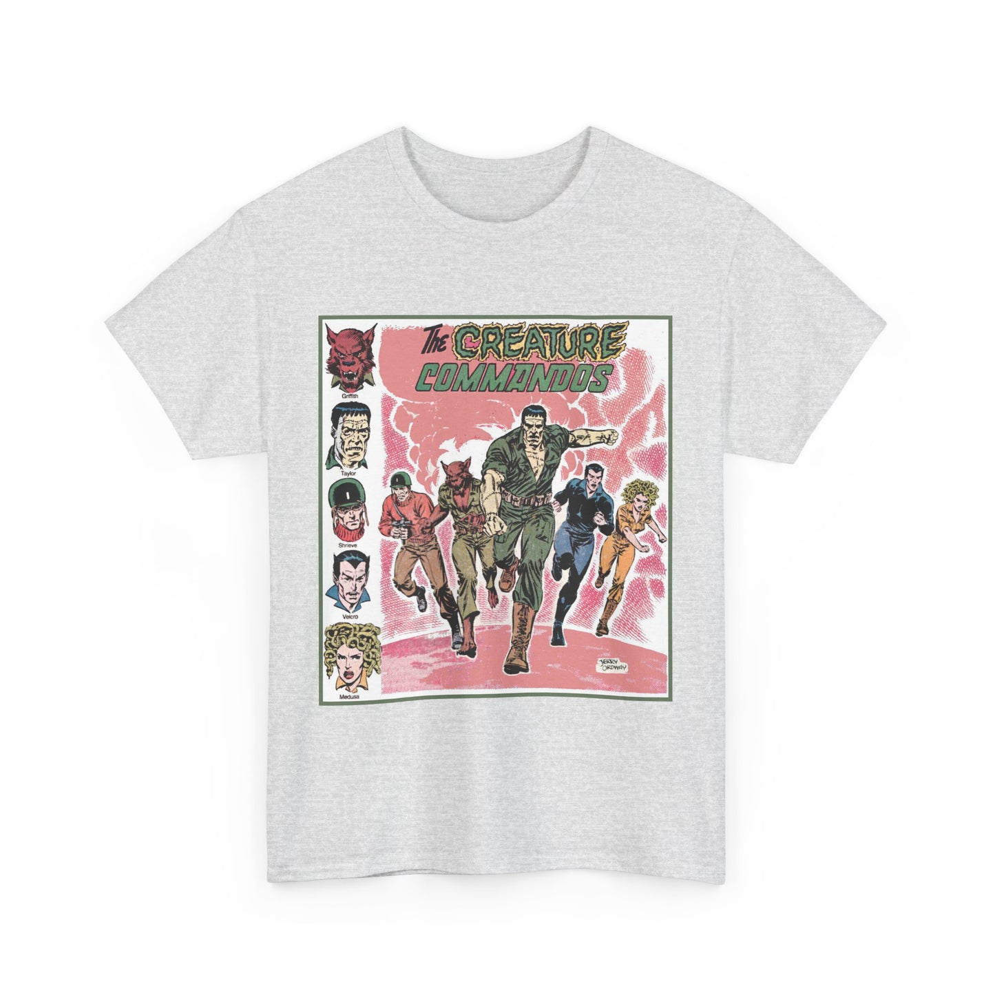 Creature Commandoes T-Shirt - Jerry Ordway Art - Medusa, Velcro, Shrieve - DC Comics Who's Who Art - Inspiration for James Gunn Series
