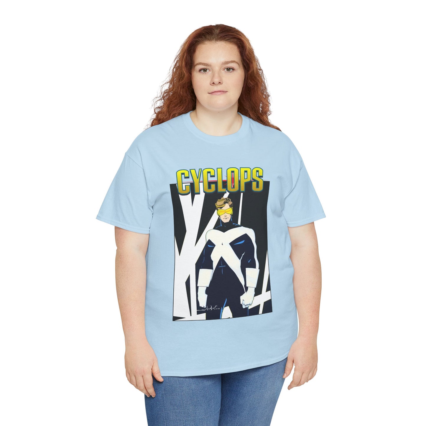 Cyclops T-Shirt - Walt Simonson Art - X-Men, X-Factor Member & Leader - Scott Summers - Marvel Comics