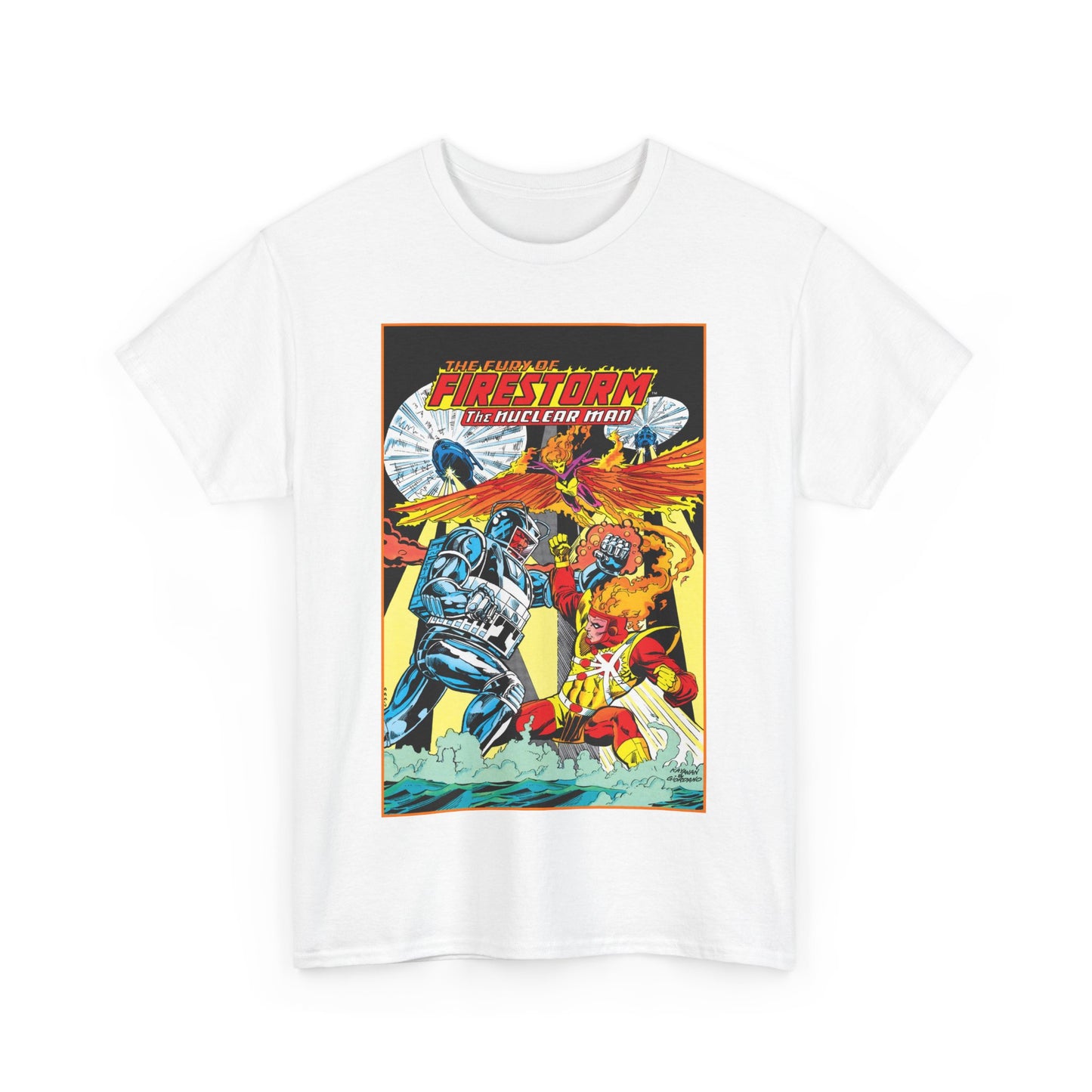 Fury of Firestorm T-Shirt - DC Comics - Firehawk, Tokamak - Annual #1 Art