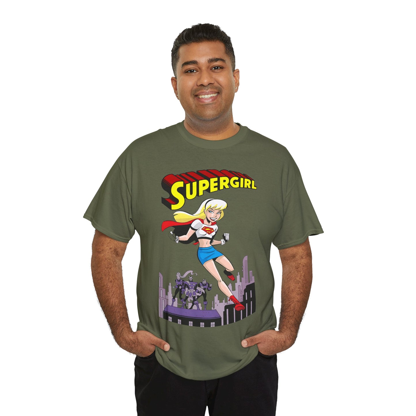 Supergirl T-Shirt - Bruce Timm Art - DC Comics Animated Series 1990s - Kara, Superman's Cousin