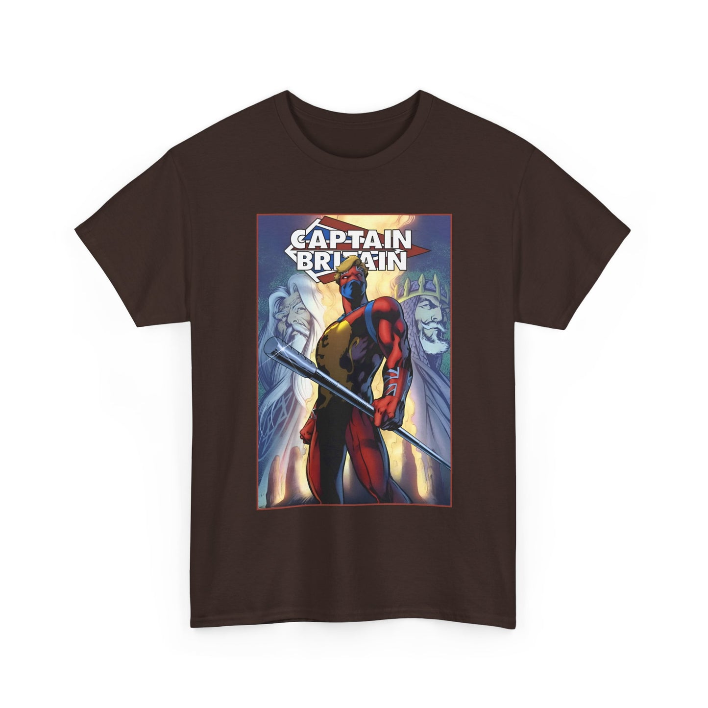 Captain Britain T-Shirt - Alan Davis Art - Excalibur Member - Marvel Comics