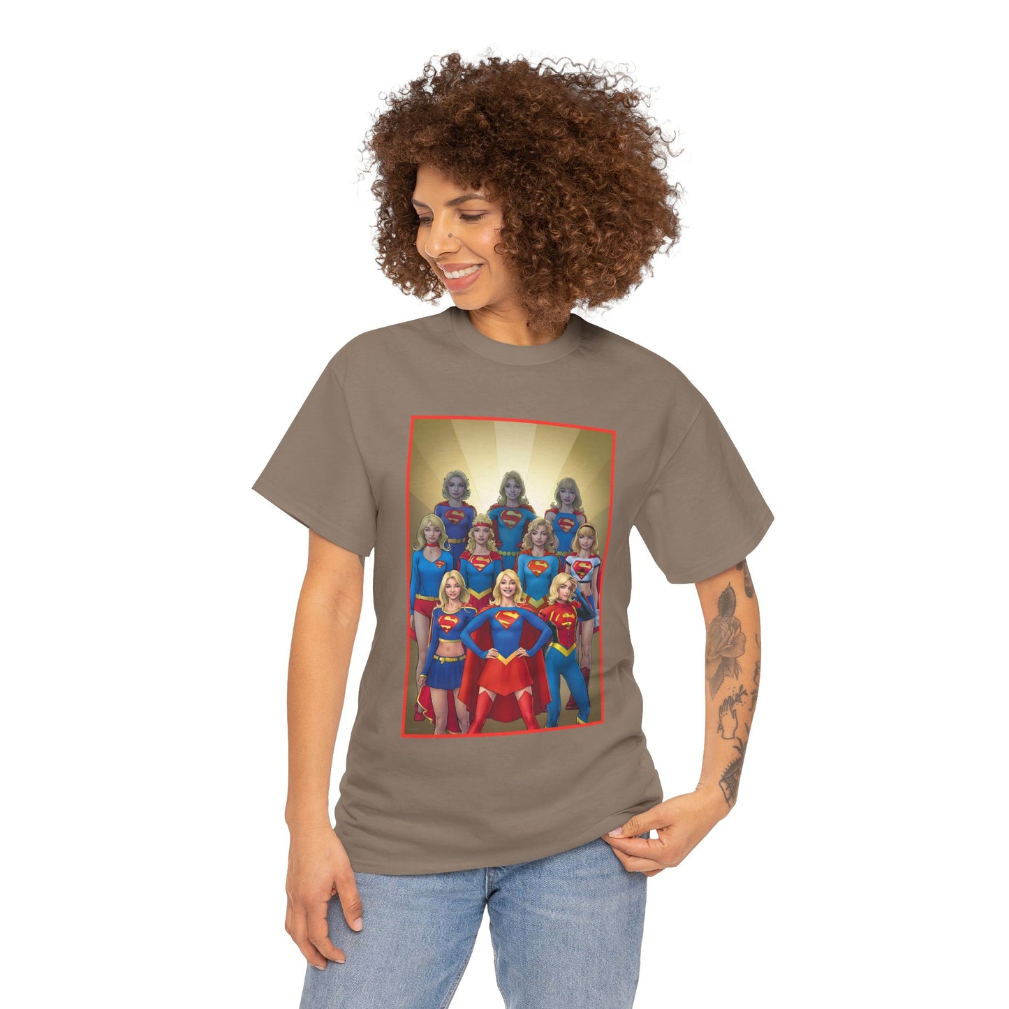 Supergirl Through the Ages T-Shirt - Nicola Scott Art - Kara from Kandor, Superman's Cousin, Linda Danvers - Survivor from Krypton - DC Comics