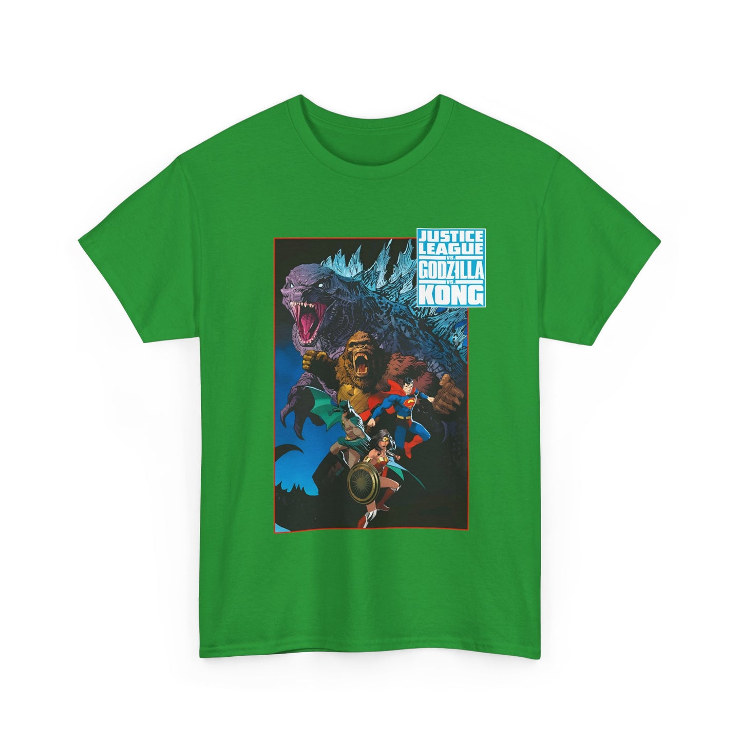 Justice League Vs Godzilla Vs Kong T-Shirt - Dan Mora Art - Wonder Woman, Superman, Batman - DC Comics