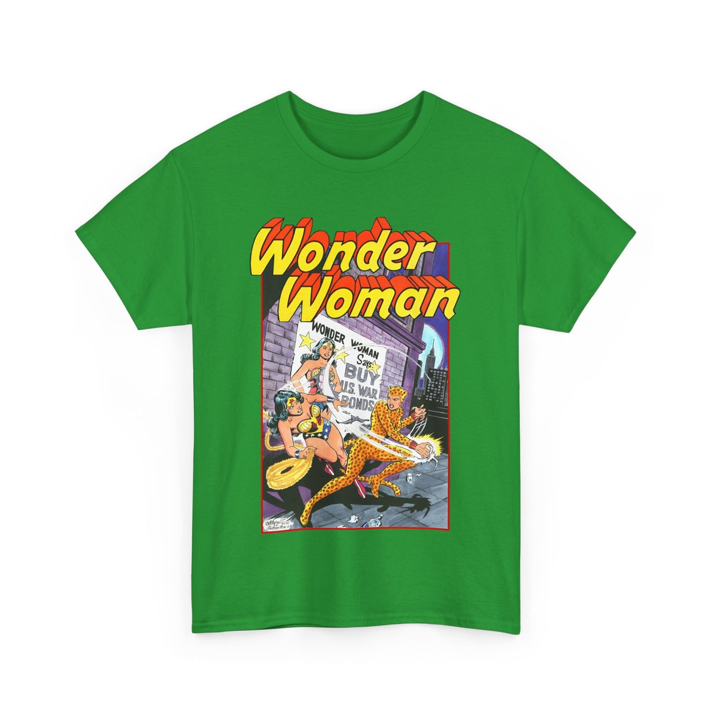 Wonder Woman T-Shirt - José Luis García-López Art - Vs The Cheetah - Classic Bronze Age Art - DC Comics
