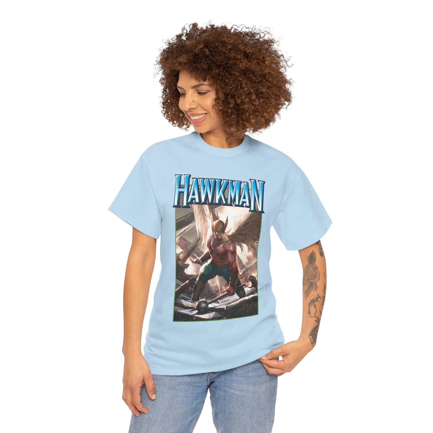 Hawkman T-Shirt - Lee Inhyuk Art - Carter Hall - JLA Member - Nth Metal - Thanagar - DC Comics