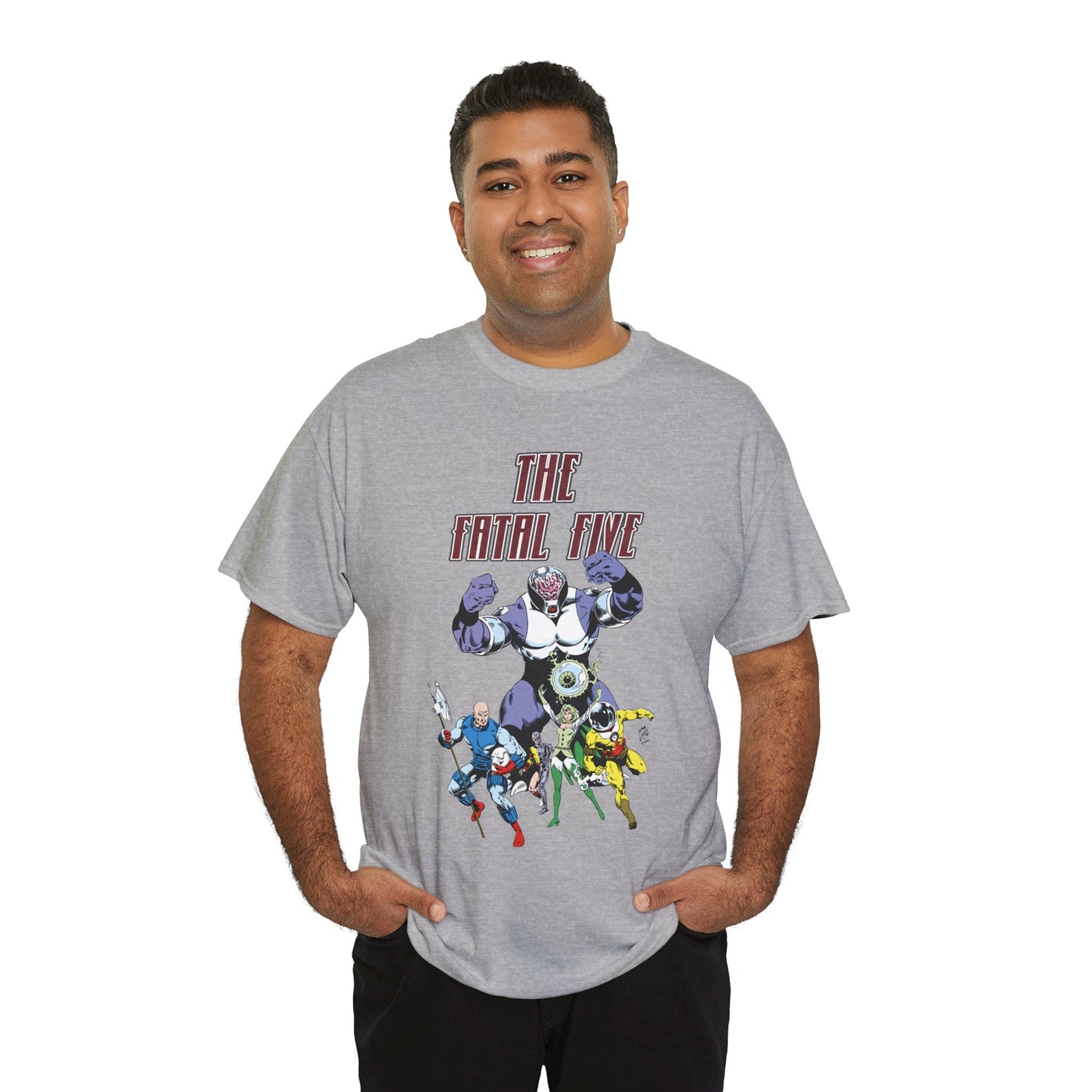 Fatal Five T-Shirt - Legion of Super-Heroes Villains - DC Comics LOSH - Validus, Emerald Empress