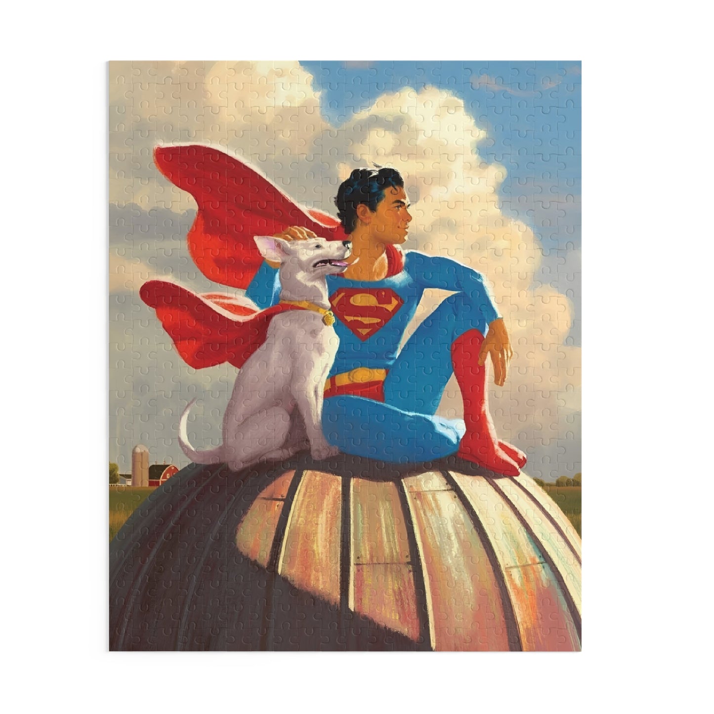 Superman & Krypto 500 Piece Puzzle - DC Comics - Man of Steel - 2025 Movie - Smallville, Metropolis