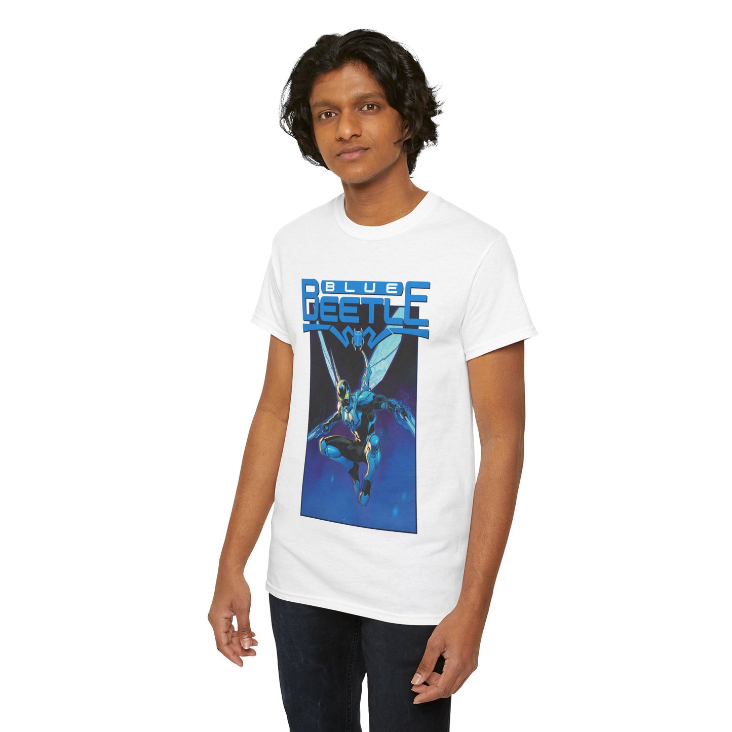 Blue Beetle T-Shirt - Dan Mora Art - DC Comics Character - Jaime Reyes