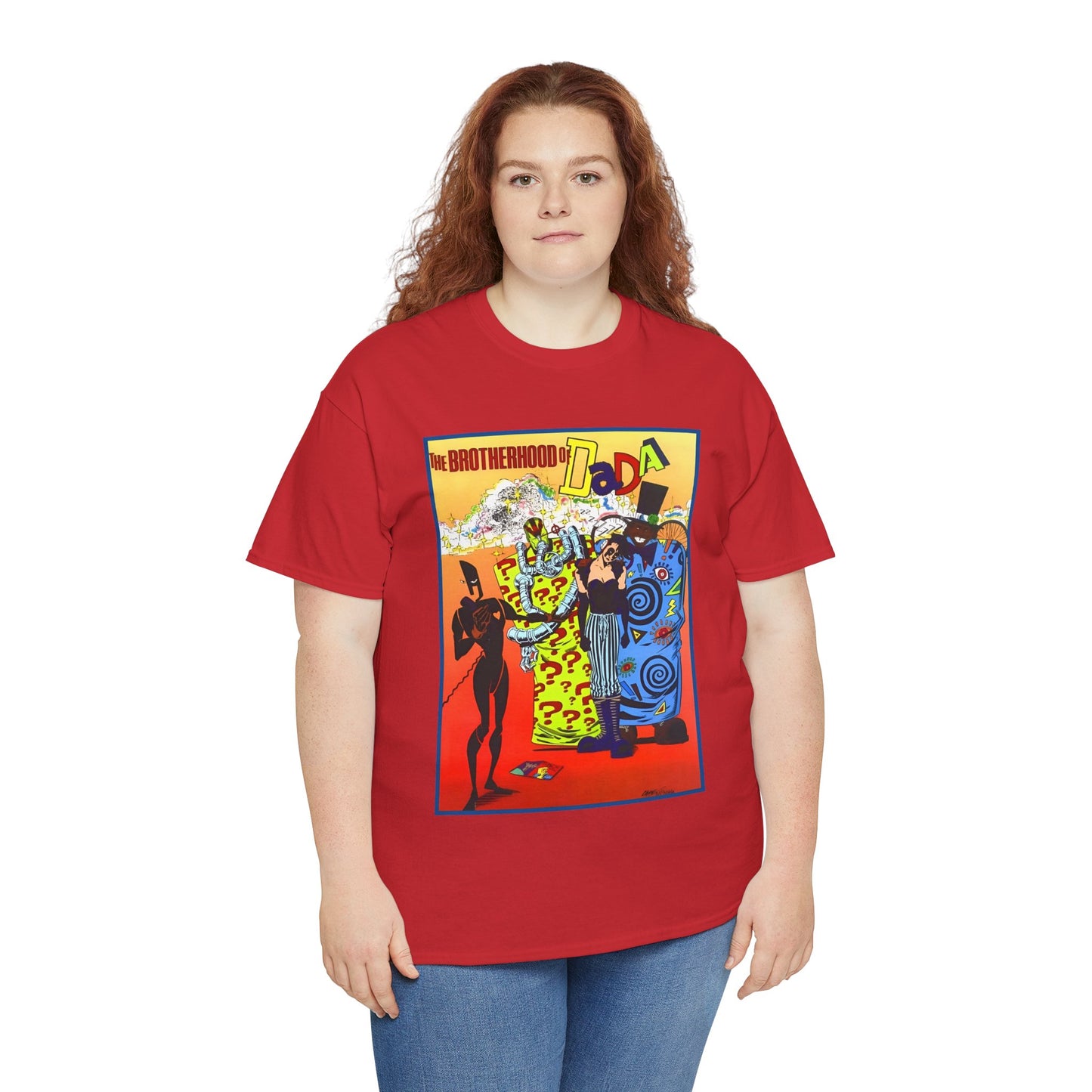 Brotherhood of Dada T-Shirt - Doom Patrol Foes - Mr Nobody, Quiz, Frenzy - DC Comics, Vertigo Comics - Grant Morrison Stories