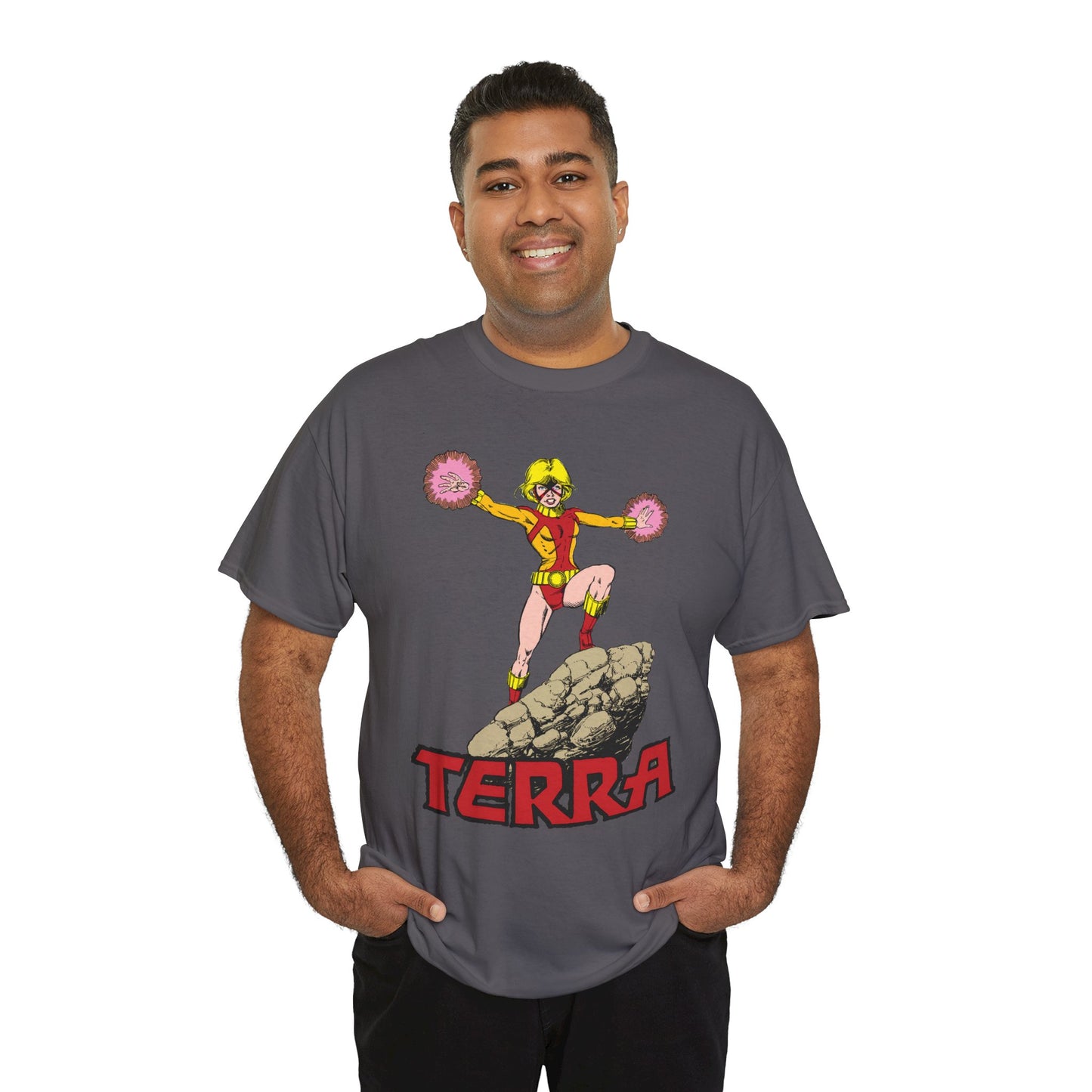 Terra T-Shirt - George Perez Art - - New Teen Titans & Traitor - Judas Contract - Tara Markov, Sister to Geo-Force - Deathstroke Ally - DC Comics
