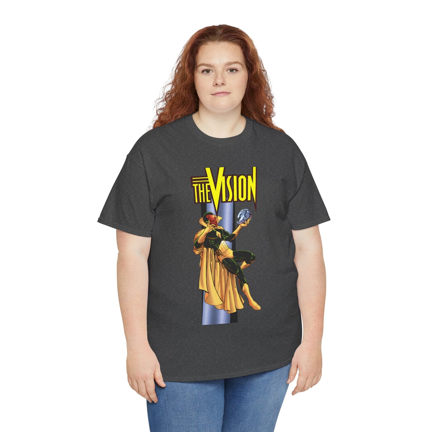 Vision T-Shirt - George Perez Art - Built by Ultron - Avengers Member - Marvel Comics