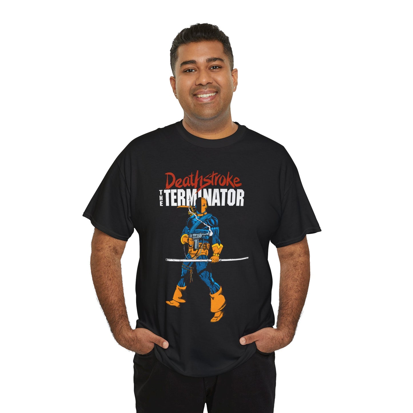 Deathstroke T-Shirt - George Perez Art - New Teen Titans Foe & Mercenary - Slade Wilson, Father of Jericho and Ravager - DC Comics - The Terminator