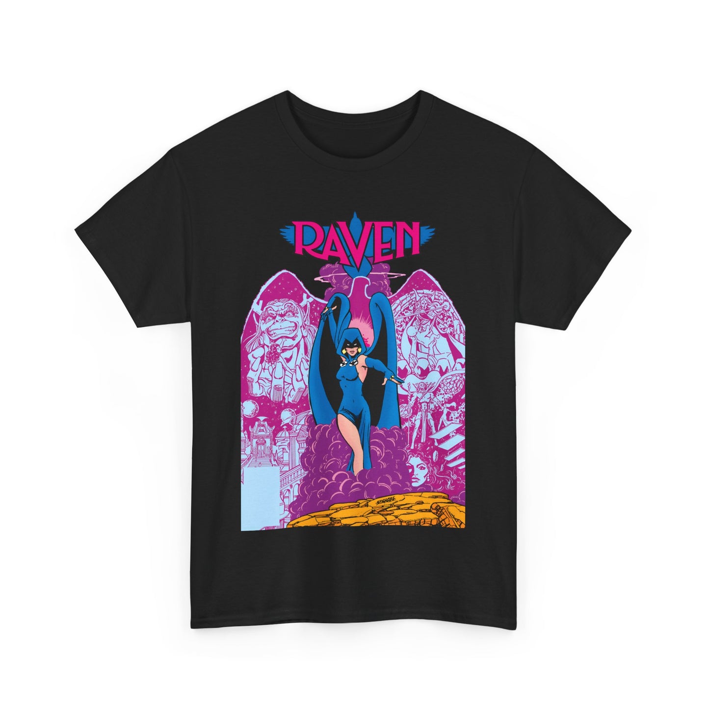 Raven T-Shirt - George Perez Art - New Teen Titans - Trigon, Azarath - DC Comics