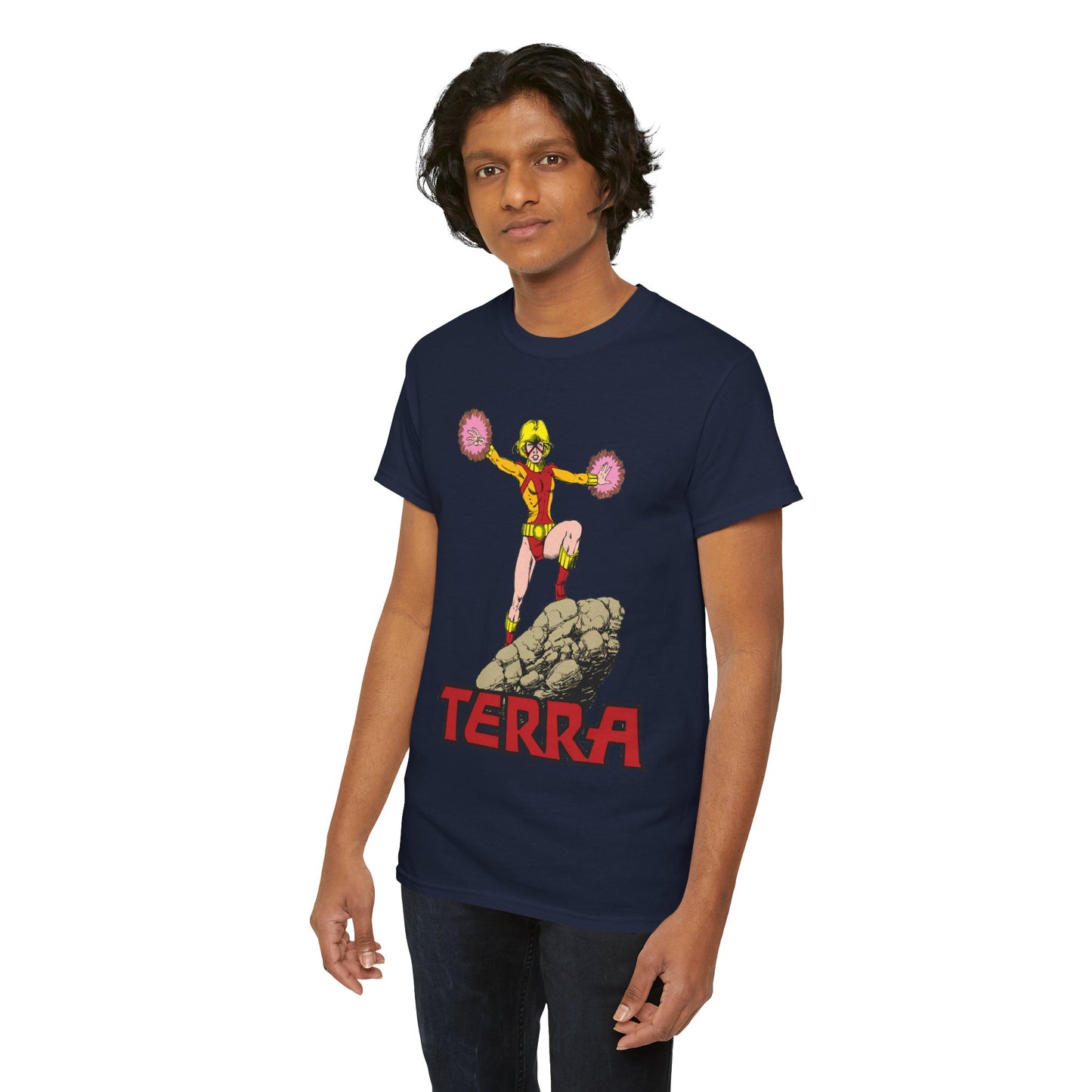 Terra T-Shirt - George Perez Art - - New Teen Titans & Traitor - Judas Contract - Tara Markov, Sister to Geo-Force - Deathstroke Ally - DC Comics