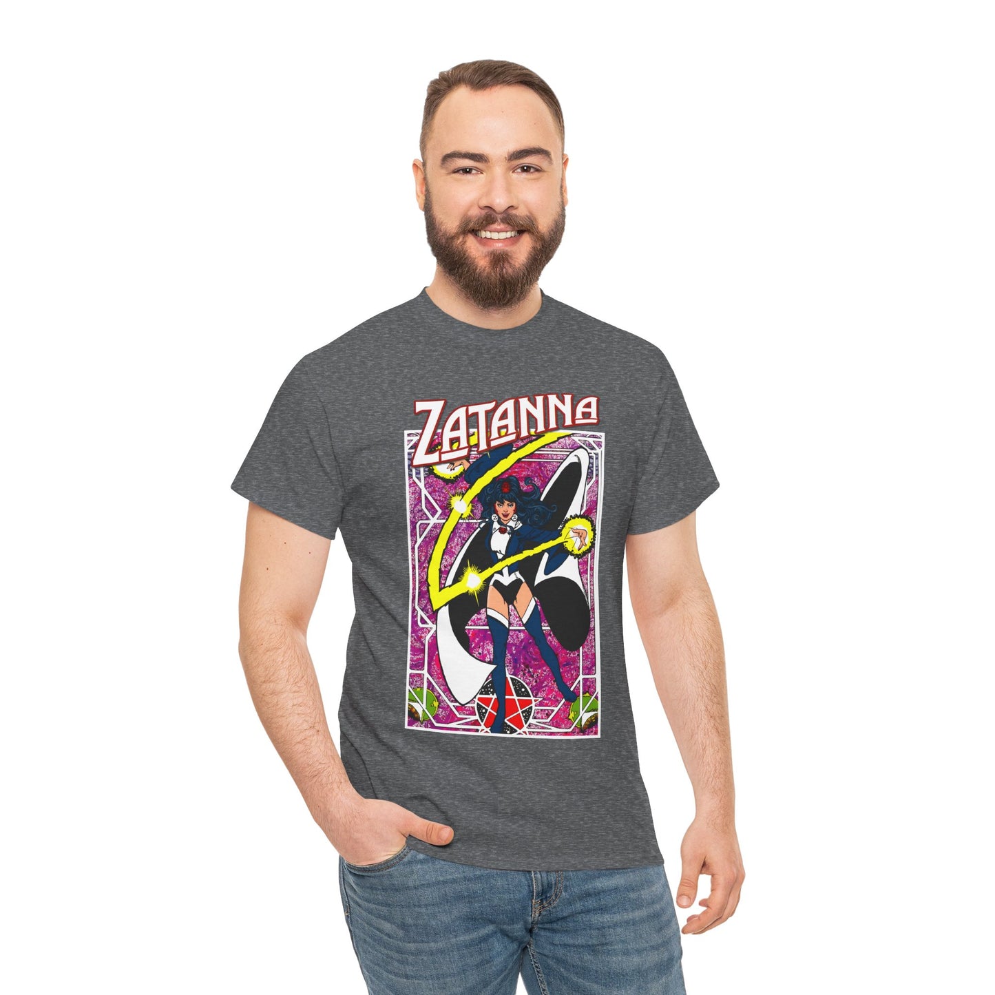 Zatanna T-Shirt - George Perez Postcard Art - Justice League Magic Member - JLA Satellite Era - DC Comics